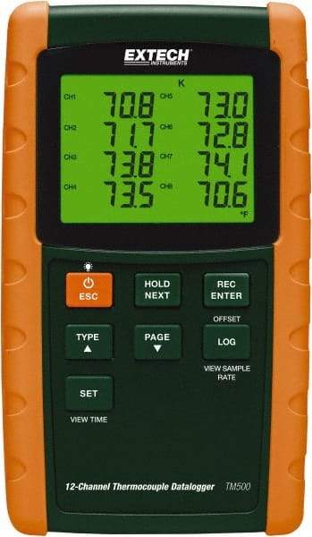 Extech - Temperature Recorders Type: Temperature Recorder Recording Time: 1 - 3600 Seconds - USA Tool & Supply
