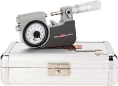 SPI - 0 to 25mm Range, 0.001mm Graduation, Mechanical Indicating Micrometer - Accurate to 0.002mm, Carbide Measuring Face - USA Tool & Supply
