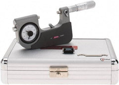 SPI - 1 to 2" Range, 0.00005" Graduation, Mechanical Indicating Micrometer - Accurate to 0.0002" Carbide Measuring Face - USA Tool & Supply