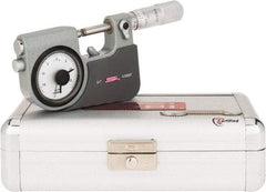 SPI - 0 to 1" Range, 0.00005" Graduation, Mechanical Indicating Micrometer - Accurate to 0.0001" Carbide Measuring Face - USA Tool & Supply
