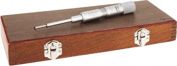 SPI - 0.06 to " Inside Range, 0 to 1" Outside Range, Mechanical Groove Micrometer - 0.001" Graduation, 0.0010" Accuracy, 0.26" Measuring Disc Diam, 0.03" Disc Edge Thickness - USA Tool & Supply