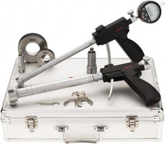 SPI - 0.8 to 2", 3.64 & 3.8" Deep, Pistol Grip Electronic Bore Gage Set - Up to 0.00016, 0.0002" Accuracy, 0.0001" Resolution, Includes Indicator - USA Tool & Supply