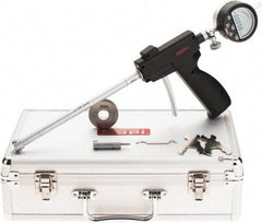 SPI - 0.5 to 0.8", 2.6" Deep, Pistol Grip Electronic Bore Gage Set - Up to 0.00016" Accuracy, 0.0001" Resolution, Includes Indicator - USA Tool & Supply