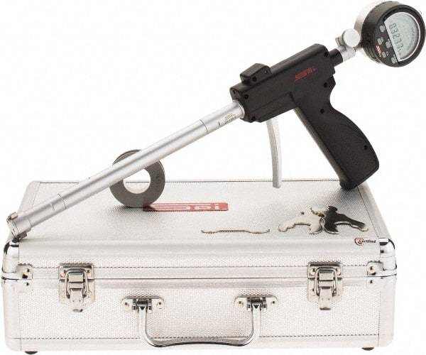 SPI - 0.8 to 1", 3.64" Deep, Pistol Grip Electronic Bore Gage - Up to 0.00016" Accuracy, 0.0001" Resolution, Includes Indicator - USA Tool & Supply