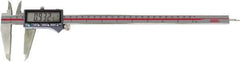 SPI - 0 to 12" Range 0.0005" Resolution, IP54 Electronic Caliper - Stainless Steel with 2-1/2" Stainless Steel Jaws, 0.0015" Accuracy, Wireless Output - USA Tool & Supply