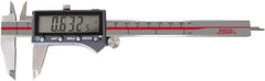 SPI - 0 to 6" Range 0.0005" Resolution, IP54 Electronic Caliper - Stainless Steel with 1-1/2" Stainless Steel Jaws, 0.001" Accuracy, Wireless Output - USA Tool & Supply