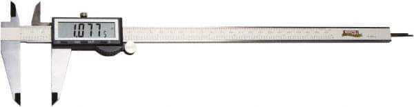 SPI - 0 to 12" Range 0.0005" Resolution, IP54 Electronic Caliper - Stainless Steel with 2-1/2" Stainless Steel Jaws, 0.0015" Accuracy - USA Tool & Supply