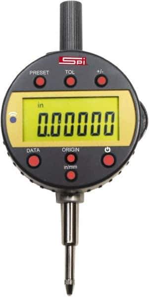 SPI - 0 to 1/2" Range, 0.00005" Graduation, Electronic Drop Inidicator - 0.00016" Accuracy - USA Tool & Supply