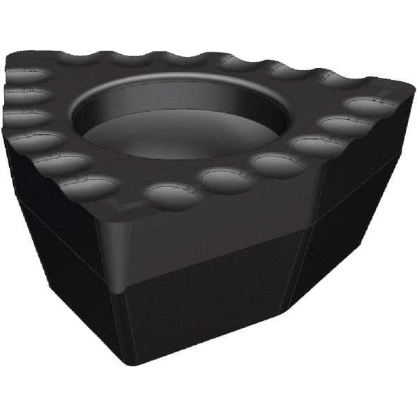 Kennametal - DFT090508 DS Grade KCU40 Carbide Indexable Drill Insert - TiAlN Finish, Trigon, 5.5mm Inscribed Circle - USA Tool & Supply
