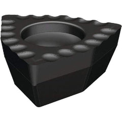 Kennametal - DFT090508 DS Grade KCU40 Carbide Indexable Drill Insert - TiAlN Finish, Trigon, 5.5mm Inscribed Circle - USA Tool & Supply