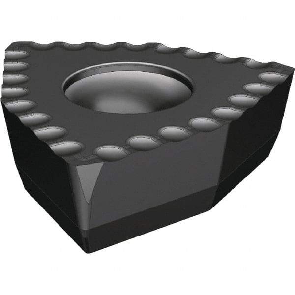 Kennametal - DFT070408 DS Grade KCU40 Carbide Indexable Drill Insert - TiAlN Finish, Trigon, 4.4mm Inscribed Circle - USA Tool & Supply
