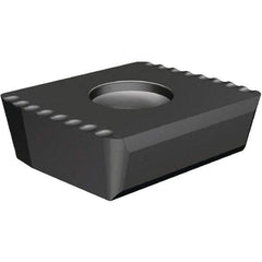 Kennametal - DFC4 DS Grade KCU25 Carbide Indexable Drill Insert - AlTiN Finish, Diamond, 0mm Inscribed Circle - USA Tool & Supply