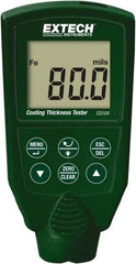 Extech - 0 to 80 mil LCD Coating Thickness Gage - For Use with Ferrous/Nonferrous Coatings - USA Tool & Supply