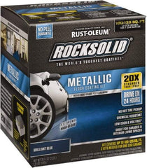 Rust-Oleum - 70 oz Gloss Blue Floor Coating - Low Odor - USA Tool & Supply