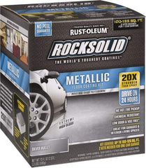 Rust-Oleum - 70 oz Gloss Silver Floor Coating - Low Odor - USA Tool & Supply