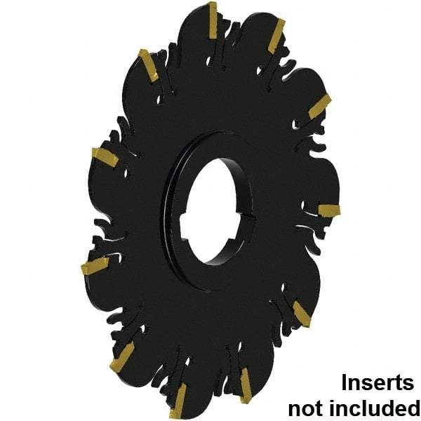 Kennametal - Arbor Connection, 0.106" Cutting Width, 51.7mm Depth of Cut, 160mm Cutter Diam, 40mm Hole Diam, 11 Tooth Indexable Slotting Cutter - 40mm Shank Diam, FDA Toolholder, XCP27... Insert, Neutral Cutting Direction - USA Tool & Supply