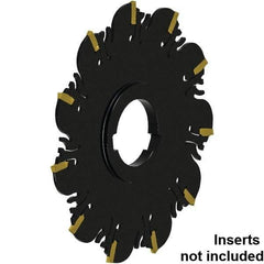 Kennametal - Arbor Connection, 0.201" Cutting Width, 65.87mm Depth of Cut, 8" Cutter Diam, 2" Hole DIam, 12 Tooth Indexable Slotting Cutter - 2" Shank Diam, FDA Toolholder, XCP51... Insert, Neutral Cutting Direction - USA Tool & Supply