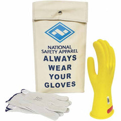 National Safety Apparel - Class 0, Size 8, 11" Long, Rubber Lineman's Glove Kit - Exact Industrial Supply