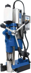 Hougen - 3/4" Chuck, 4" Travel, Portable Magnetic Drill Press - 70, 120, 200 & 332 RPM, 13 Amps, 1553 Watts, 115 Volts, 2' Cord Length - USA Tool & Supply