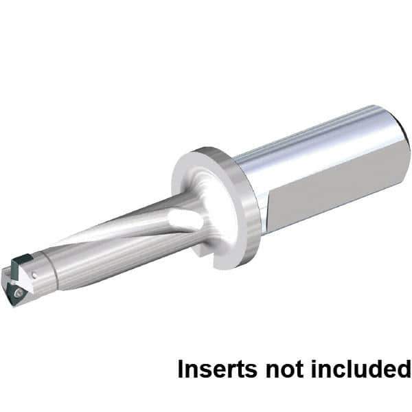 Kennametal - 67.5mm Max Drill Depth, 3xD, 22.5mm Diam, Indexable Insert Drill - 2 Inserts, 25mm Shank Diam, Straight Shank - USA Tool & Supply
