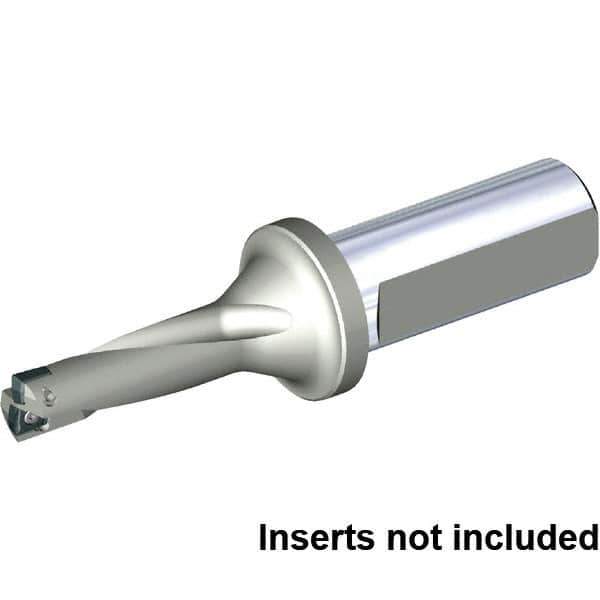 Kennametal - 37.5mm Max Drill Depth, 3xD, 12.5mm Diam, Indexable Insert Drill - 2 Inserts, 20mm Shank Diam, Straight Shank - USA Tool & Supply
