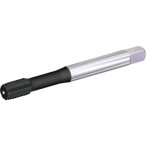 Kennametal - M12x1.25 Metric Fine D9 Thread Limit Bottoming Thread Forming Tap - Powdered Metal High Speed Steel, AlCrTiN Finish, 110mm OAL, 18mm Thread Length - USA Tool & Supply