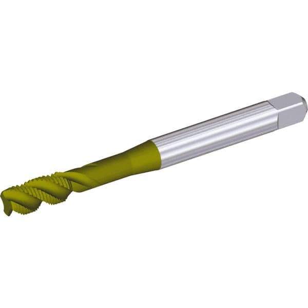 Kennametal - 1-1/4 - 7 4 Flute 2B Modified Bottoming Spiral Flute Tap - Cobalt, Oxide Finish, 180mm OAL, Right Hand Flute, Right Hand Thread - USA Tool & Supply