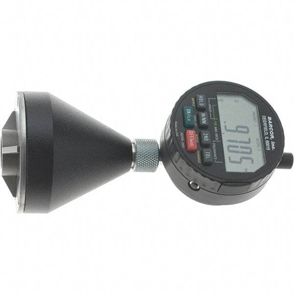 SPI - 1 to 2", 90 to 127° Included Angle, Digital Chamfer Gage - Hardened Tool Steel (Plunger), 3 Blade Plunger, 0.0002" Accuracy, 0.0001" Graduation - USA Tool & Supply