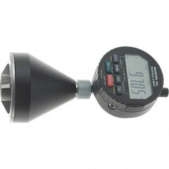 SPI - 1 to 2", 90 to 127° Included Angle, Digital Chamfer Gage - Hardened Tool Steel (Plunger), 3 Blade Plunger, 0.0002" Accuracy, 0.0001" Graduation - USA Tool & Supply