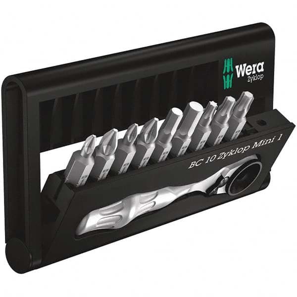 Wera - Screwdriver Bit Sets Type: Insert Bit Set Drive Size: 1/4 (Inch) - USA Tool & Supply