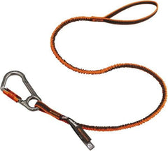 Ergodyne - 38" Tool Lanyard - Carabiner Connection, 60" Extended Length, Orange - USA Tool & Supply