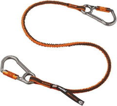 Ergodyne - 38" Tool Lanyard - Carabiner Connection, 60" Extended Length, Orange - USA Tool & Supply