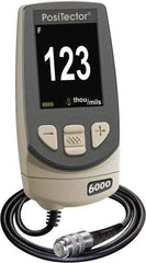 Made in USA - 0 to 250 mil Color LCD Coating Thickness Gage - For Use with PosTector 200, 6000, DPM, SPG & UTG Probes - USA Tool & Supply