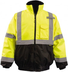 OccuNomix - Size 3XL Hi-Viz Yellow & Black High Visibility Jacket/Coat - USA Tool & Supply
