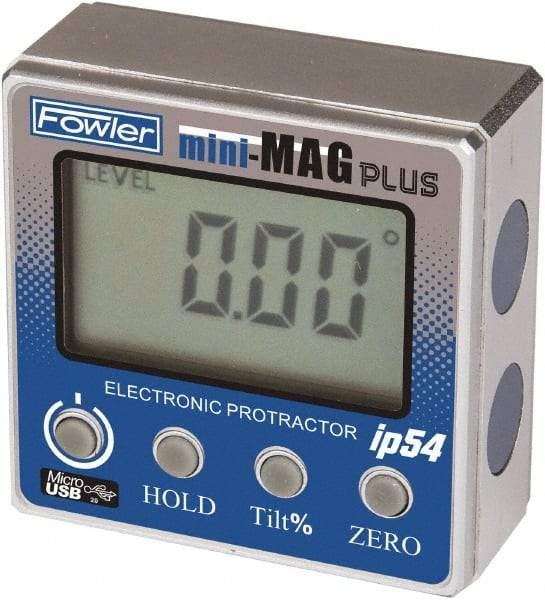 Fowler - Digital & Dial Protractors Style: Protractor Measuring Range (Degrees): 360.00 - USA Tool & Supply