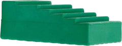 Vestil - 4" Wide x 2-1/4" High x 5-3/4" Deep, Urethane Wheel Chock - USA Tool & Supply