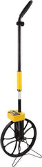 Johnson Level & Tool - 99,999' Counter Limit, 3-1/2' OAL, Measuring Wheel - Measures in Feet - USA Tool & Supply