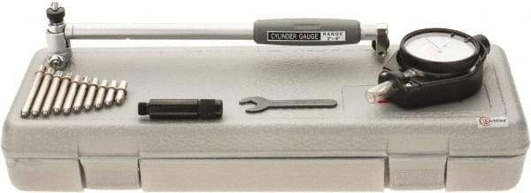 SPI - 11 Anvil, 2 to 6" Dial Bore Gage - 0.0001" Graduation, 6" Gage Depth, Accurate to 0.0003", Carbide Ball - USA Tool & Supply