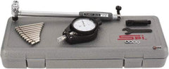 SPI - 11 Anvil, 2 to 6" Dial Bore Gage - 0.0005" Graduation, 6" Gage Depth, Accurate to 0.00065", Carbide Ball - USA Tool & Supply