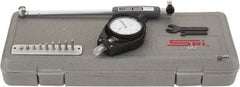 SPI - 10 Anvil, 0.7 to 1-1/2" Dial Bore Gage - 0.0005" Graduation, 6" Gage Depth, Accurate to 0.0006", Carbide Ball - USA Tool & Supply