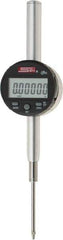 SPI - 0 to 2" Range, 0.00005" Graduation, Electronic Drop Indicator - Flat & Lug Back, Accurate to 0.00025", Inch & Metric System, Digital Display - USA Tool & Supply
