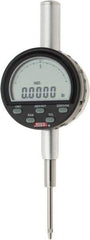 SPI - 0 to 1" Range, 0.0001" Graduation, Electronic Drop Indicator - Flat & Lug Back, Accurate to 0.0006", Inch & Metric System, Digital Display - USA Tool & Supply