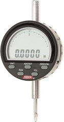 SPI - 0 to 1/2" Range, 0.0001" Graduation, Electronic Drop Indicator - Flat & Lug Back, Accurate to 0.0003", Inch & Metric System, Digital Display - USA Tool & Supply