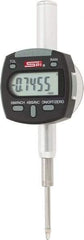 SPI - 0 to 1/2" Range, 0.0005" Graduation, Electronic Drop Indicator - Flat & Lug Back, Accurate to 0.0008", Inch & Metric System, Digital Display - USA Tool & Supply