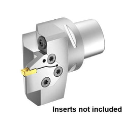 Kennametal - EG-P-GUP, EG-U-GUN, EG-U-GUP, ER-P-GUP, ER-U-GUN, ER-U-GUP Insert, 73.5mm Head Length, Modular Grooving Blade Holder Head - Right Hand Cut, System Size PSC80, Through Coolant, Series Beyond Evolution - USA Tool & Supply