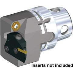 Kennametal - A4 Insert, 73.5mm Head Length, Modular Grooving Blade Holder Head - Left Hand Cut, System Size KM4X63, Through Coolant, Series KGMS - USA Tool & Supply
