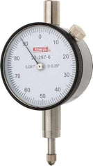 SPI - 1/4" Range, 0-100 Dial Reading, 0.001" Graduation Dial Drop Indicator - 1.61" Dial, 0.1" Range per Revolution, 0.001" Accuracy, Includes NIST Traceability Certification - USA Tool & Supply