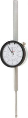 SPI - 2" Range, 0-100 Dial Reading, 0.001" Graduation Dial Drop Indicator - 2.2" Dial, 0.1" Range per Revolution, 0.004" Accuracy, Revolution Counter, Includes NIST Traceability Certification - USA Tool & Supply