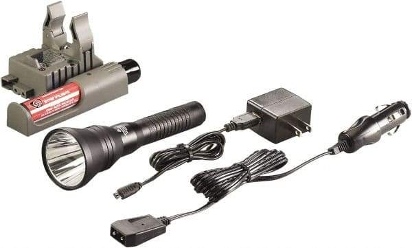 Streamlight - White LED Bulb, 615 Lumens, Industrial/Tactical Flashlight - Black Aluminum Body, 1 3.75V Lithium-Ion Battery Included - USA Tool & Supply