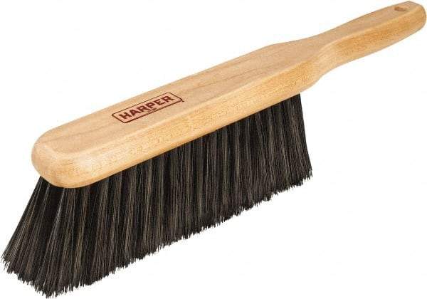 Harper Brush - 14" OAL, Synthetic Counter Brush - 2-1/4" Bristle Length, 8" Long x 1-3/4" Wide Head, Straight Wood Handle, Black & Red - USA Tool & Supply